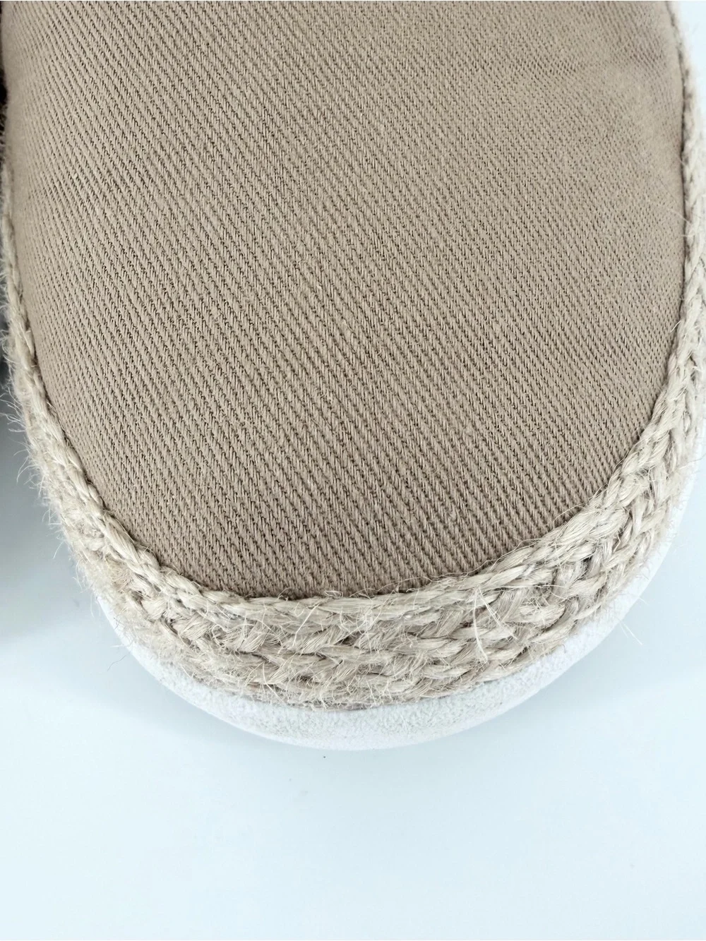 Skechers BOBS Sz 10 Flexpadrille Hi Be Rosey Tan Canvas Espadrille Slip On Shoes